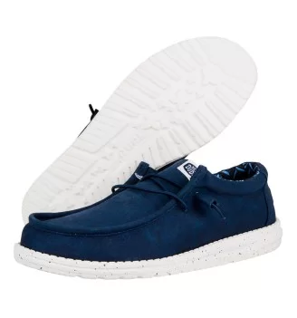Hey Dude Scarpe Wally Stretch Canvas Blu Navy | Hey Dude | 