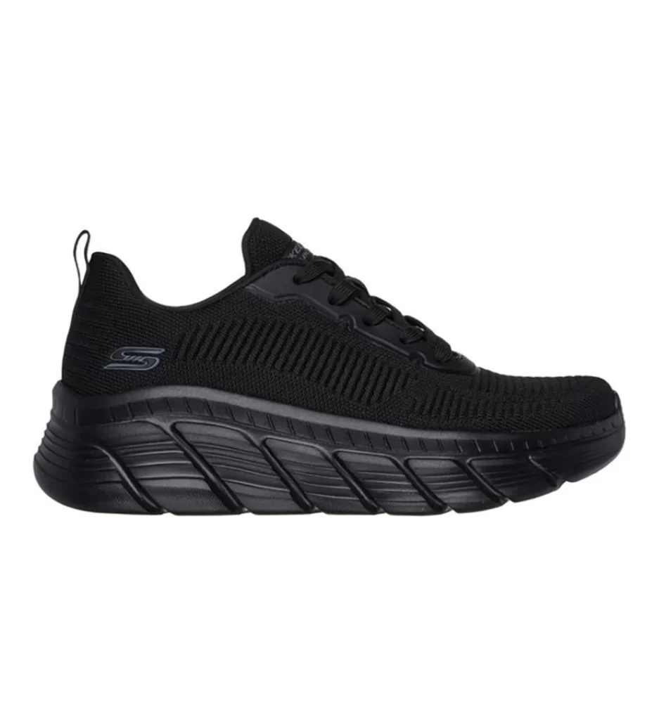 Skechers Scarpe Bobs Sport Flex Flying Hi Mono Nero 117385 BBK