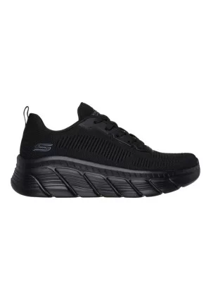 Skechers Scarpe Bobs Sport Flex Flying Hi Mono Nero 117385 BBK