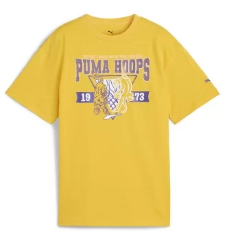 Puma T-shirt Rival Rage III Hoops Giallo 630815-34