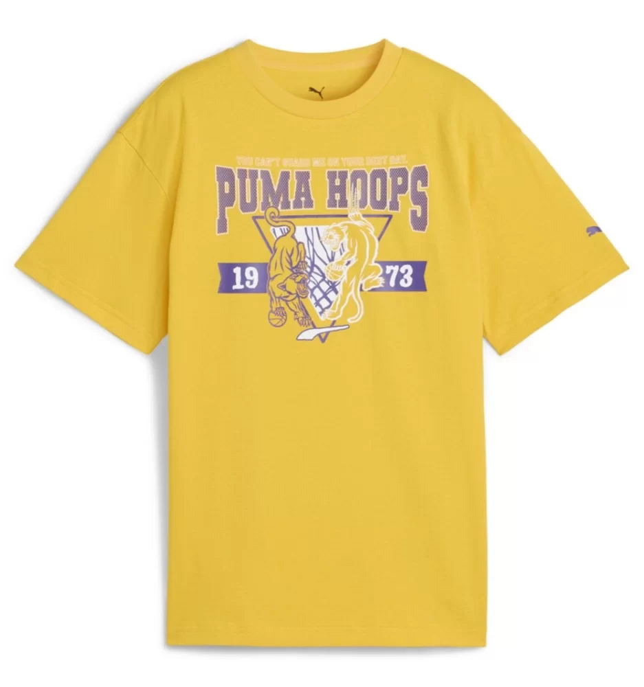 Puma T-shirt Rival Rage III Hoops Giallo 630815-34