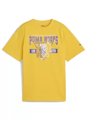 Puma T-shirt Rival Rage III Hoops Giallo 630815-34