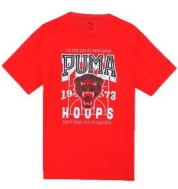 Puma T-shirt Rival Rage IV Hoops Rosso 630818-11