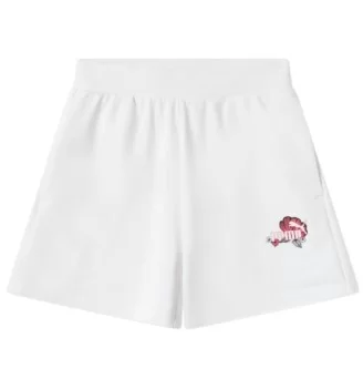 Puma Pantaloncini Ess Floral 5” Training Bianco 689045-02