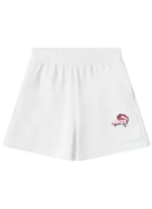 Puma Pantaloncini Ess Floral 5” Training Bianco 689045-02