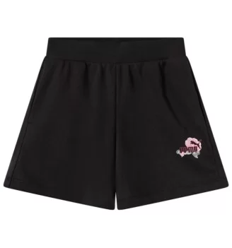 Puma Pantaloncini Ess Floral 5” Training Nero 689045-01
