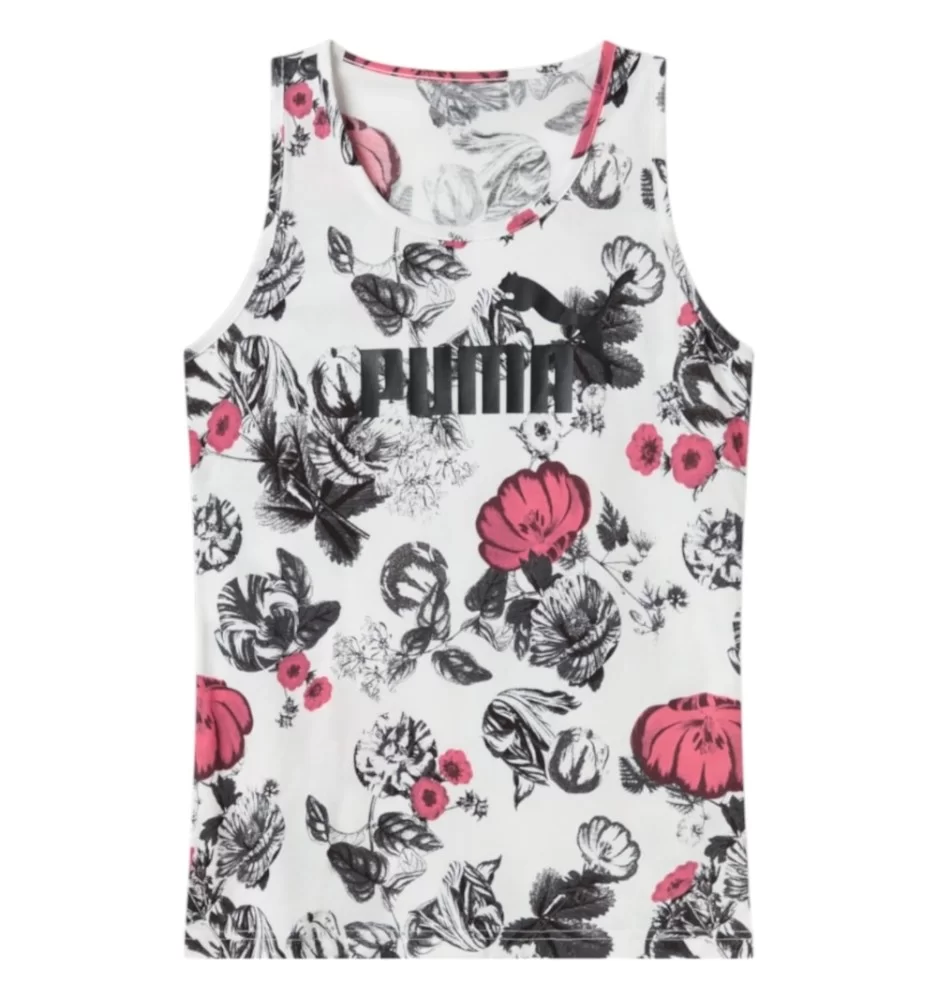 Puma Canotta Ess Floral Aop Bianco 689044-02