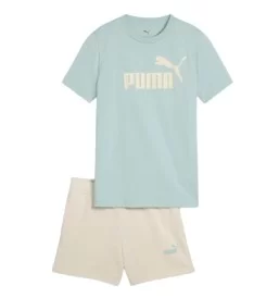Puma T-shirt Ess No.1 Logo Jr Verde E Beige 686307-67