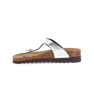 Grunland Infradito 2430 Hola Champagne Argento | Grunland | 