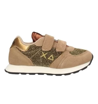 Sun68 Scarpe Girl's Ally Glitter (Baby) Beige Scuro Z43404B 77