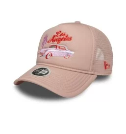 New Era Cappello 9forty Trucker Western A-Frame Los Angeles Rosa Pastello 60667504