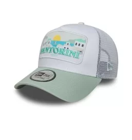 New Era Cappello 9forty A-Frame Trucker Summer Santorini Bianco 60667456