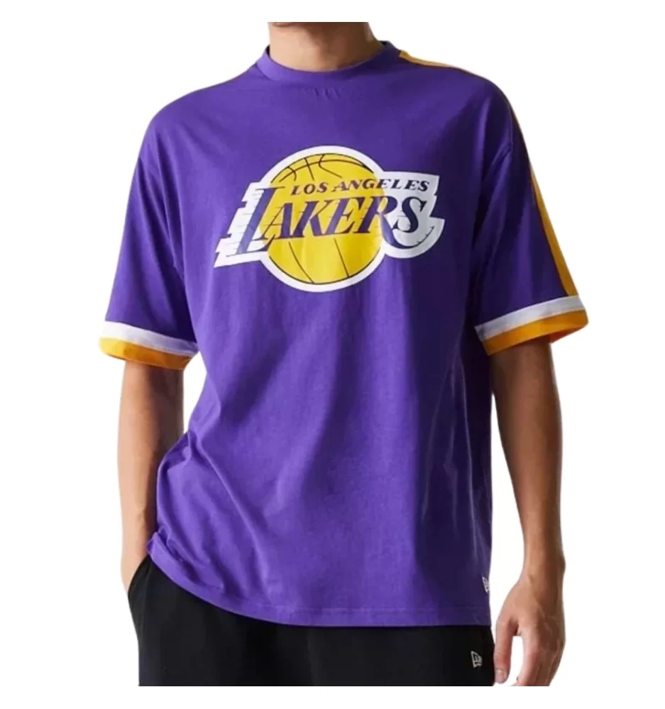 New Era T-shirt Panel Oversize Nba Los Angeles Lakers Viola 60596252