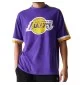 New Era T-shirt Panel Oversize Nba Los Angeles Lakers Viola 60596252
