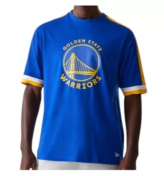 New Era T-shirt Panel Oversize Nba Golden State Warriors Blu 60596248