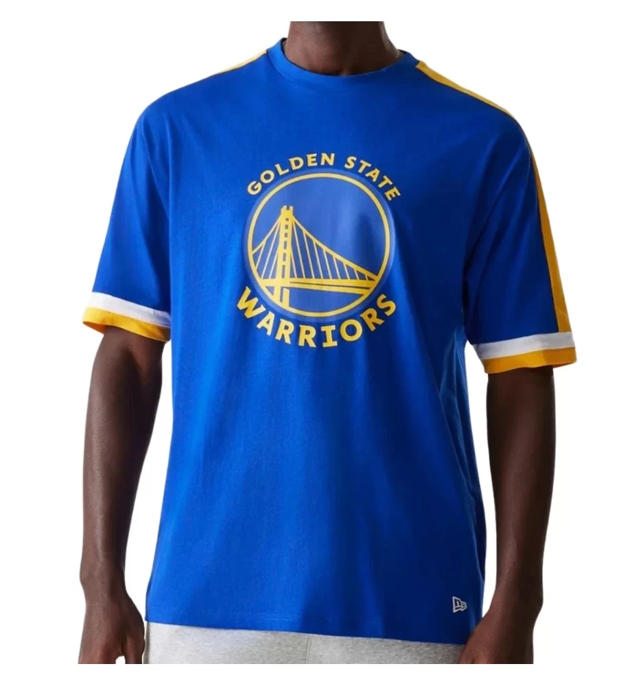 New Era T-shirt Panel Oversize Nba Golden State Warriors Blu 60596248