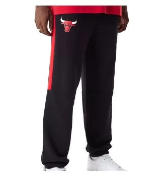 New Era Pantaloni Nba Colour Block Chicago Bulls Nero E Rosso 60416358