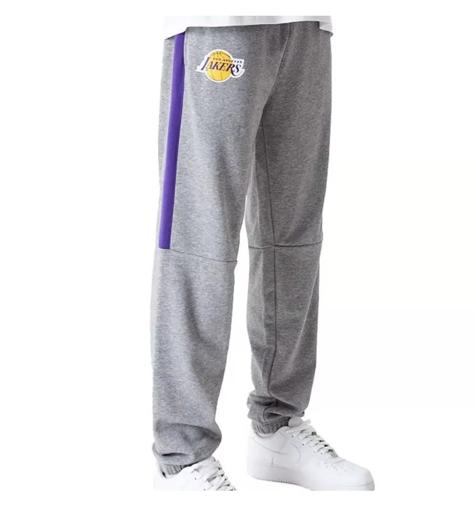 New Era Pantaloni Nba Colour Los Angeles Lakers Grigio E Viola 60416357
