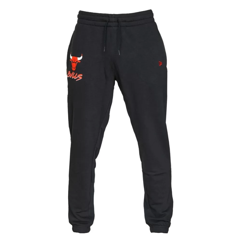 New Era Pantaloni Script Fleece Mlb Chicago Bulls Nero 60284784