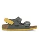 Birkenstock Sandali Milano Kids Desert Soil Thyme Ochre Verde Giallo 1029378