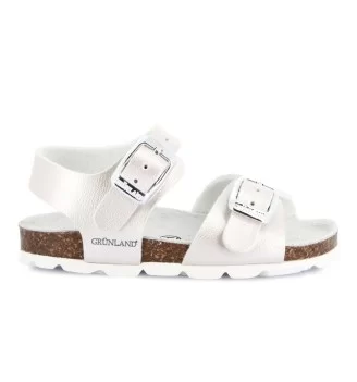 Grunland Sandalo 0392 Aria Perla Bianco 0392 40 ARIA PERLA