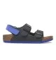 Birkenstock Sandalo Milano As Kids Desert Soil Black Blu | Birkenstock | 