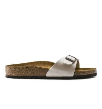 Birkenstock Ciabatta Madrid Graceful Pearl White Bianco