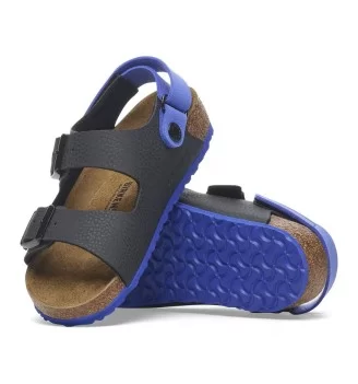 Birkenstock Sandalo Milano As Kids Desert Soil Black Blu | Birkenstock | 