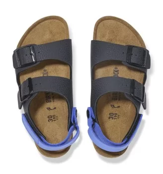 Birkenstock Sandalo Milano As Kids Desert Soil Black Blu | Birkenstock | 