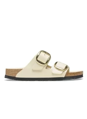 Birkenstock Ciabatta Arizona Big Buckle High Shine Ecru Bianco 1026128