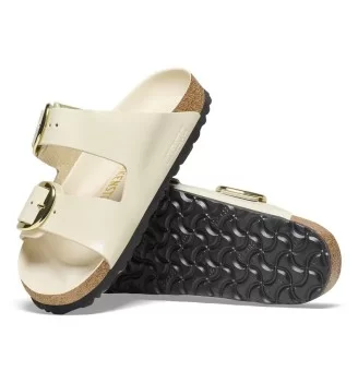 Birkenstock Ciabatta Arizona Big Buckle High Shine Ecru Bianco | Birkenstock | 
