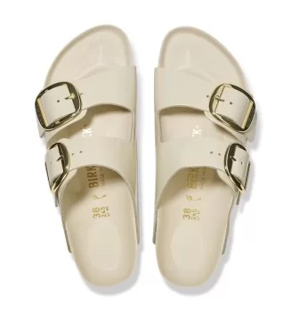 Birkenstock Ciabatta Arizona Big Buckle High Shine Ecru Bianco | Birkenstock | 