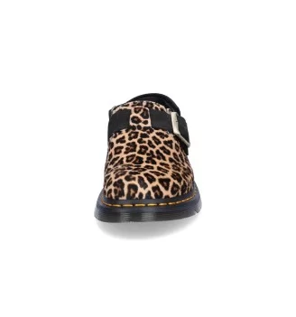 Dr Martens Sandalo Jorge II Leopard Suede Marrone | Dr Martens | 