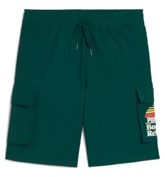 Puma Pantaloncini Cargo Mid 90s Verde Scuro 630821-60