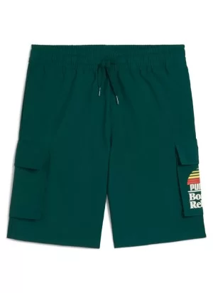 Puma Pantaloncini Cargo Mid 90s Verde Scuro 630821-60