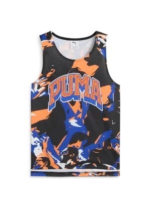 Puma Canotta Rival Rage All Over Printed Mesh Nero 630820-45