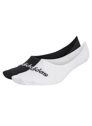 Adidas Calzini Fantasmini Thin Linear Ballerina 2Paia Bianco E Nero HT3448