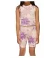 Adidas Tuta Ciclista Palm Tree Beige Rosa Viola JD2931