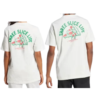 Adidas T-shirt Lounge Pizza Graphic Bianco | Adidas | 
