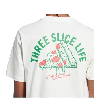 Adidas T-shirt Lounge Pizza Graphic Bianco | Adidas | 
