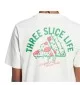 Adidas T-shirt Lounge Pizza Graphic Bianco | Adidas | 