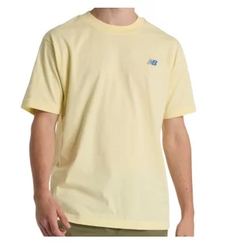 New Balance T-shirt Sport Essentials Logo Parchment Giallo MT41580PRC