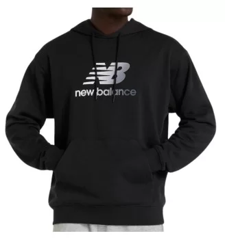 New Balance Felpa French Terry Gradient Logo Nero MT51514BK