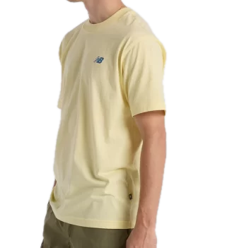 New Balance T-shirt Sport Essentials Logo Parchment Giallo | New Balance | 
