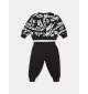 Nike Tuta Club All Over Print Nero E Bianco | Nike | 
