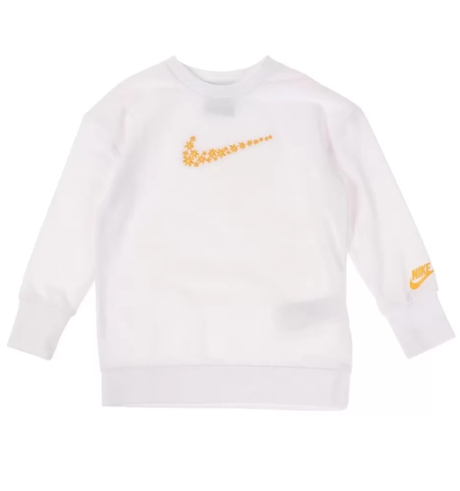 Nike Felpa Daisy Crew Bianco 36J045-001