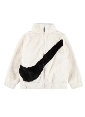 Nike Giacca Big Swoosh Faux Fur Jacket Bianco 36J828-782