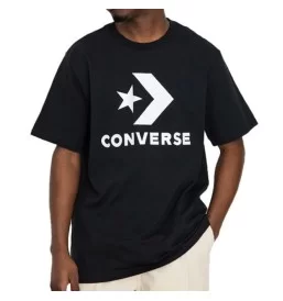 Converse T-shirt Star Chevron Go-Star Standard Big Logo Nero 10025458-A02