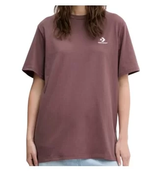 Converse T-shirt Star Chevron Go-To Embroidered Standard Trail Mixed Prugna 10023876-A57