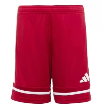 Adidas Pantaloncini Squadra 25 Junior Rosso E Bianco JN5456